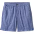 Men's 7" Linen Cotton Elastic Waist Short, alternative image