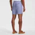 Men's 7" Linen Cotton Elastic Waist Short, Back