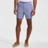 Men's 7" Linen Cotton Elastic Waist Short, Front
