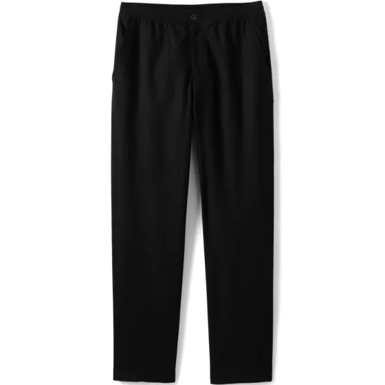 Men's Linen Cotton Elastic Waist Pant - primary