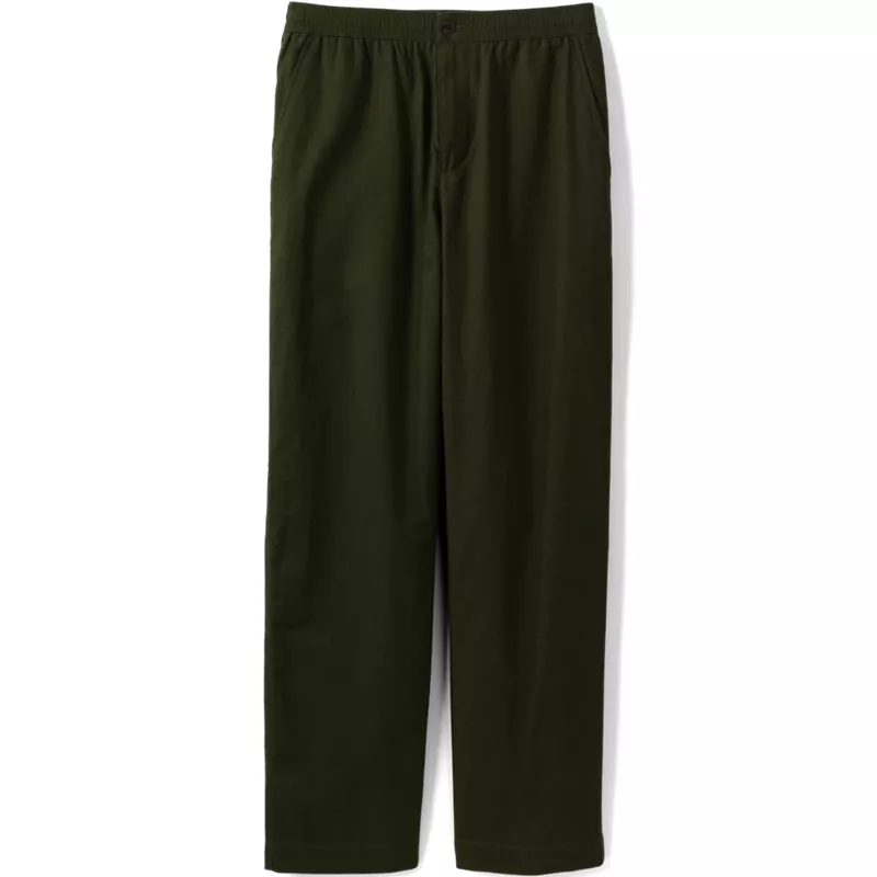 Men's Linen Cotton Elastic Waist Pant, alternative image