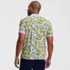 Men's Short Sleeve Pique Printed Polo, Back