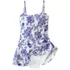 Women's Sculpting Bandeau Lace Back Mini Swim Dress, alternative image