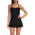 Women's Sculpting Bandeau Lace Back Mini Swim Dress, alternative image