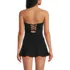 Women's Sculpting Bandeau Lace Back Mini Swim Dress, Back