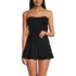Women's Sculpting Bandeau Lace Back Mini Swim Dress, Front