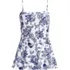 Women's Sculpting Bandeau Lace Back Mini Swim Dress, alternative image