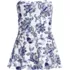 Women's Sculpting Bandeau Lace Back Mini Swim Dress, Front