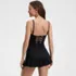 Women's Sculpting Bandeau Lace Back Mini Swim Dress, Back
