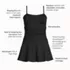 Women's Sculpting Bandeau Lace Back Mini Swim Dress, alternative image