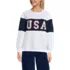 Women's Serious Sweats Oversized Long Sleeve Crew Neck Sweatshirt, Front