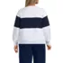 Women's Plus Size Serious Sweats Oversized Long Sleeve Crew Neck Sweatshirt, Back