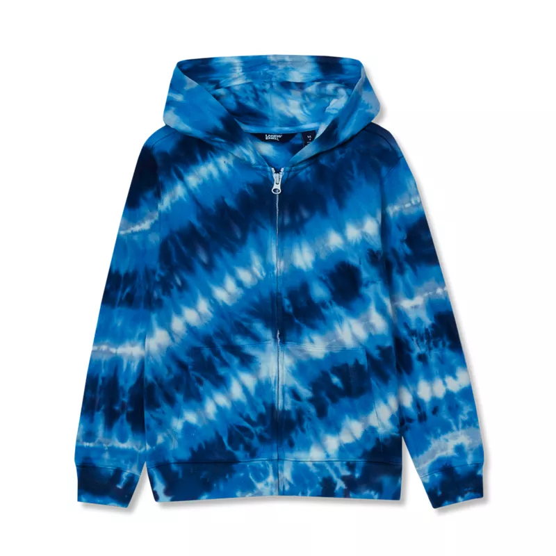 Boys Full Zip French Terry Hooded Sweatshirt, alternative image