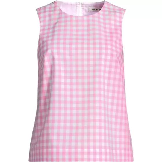 Women's Poplin Sleeveless Shell - primary