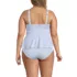 Women's Plus Size Sweetheart Belted Flutter Tankini, Back