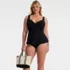 Women's Plus Size Sweetheart Belted Flutter Tankini, alternative image