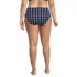 Women's Plus Size Pique High Waisted Adjustable Bikini Bottoms, Back