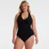 Women's Plus Size Knot Twist Halter One Piece, Front