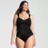 Women's Plus Size Slender Lite Sweetheart Shirred One Piece, alternative image