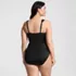 Women's Plus Size Slender Lite Sweetheart Shirred One Piece, Back