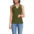 Women's Sleeveless Micro Rib Polo, Front