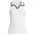 Women's Sleeveless Micro Rib Polo, Front