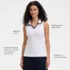 Women's Sleeveless Micro Rib Polo, alternative image