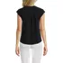 Women's Cap Sleeve Lightweight Jersey Lace Shoulder Tee, Back