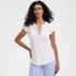 Women's Cap Sleeve Lightweight Jersey Lace Shoulder Tee, Front