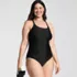 Women's Plus Size Essential Tie Back Ruched One Piece Swimsuit, alternative image