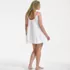 Women's Plus Size New Tiered Cover Up Mini Dress, Back
