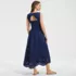 Women's Embroidered Duet Midi Dress, Back