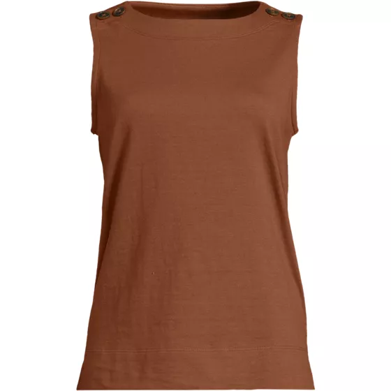 Women's Mariner Button Shoulder Tank - primary