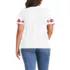 Women's Plus Size Short Sleeve Supima Cotton Embroidered Crew Neck T Shirt, Back
