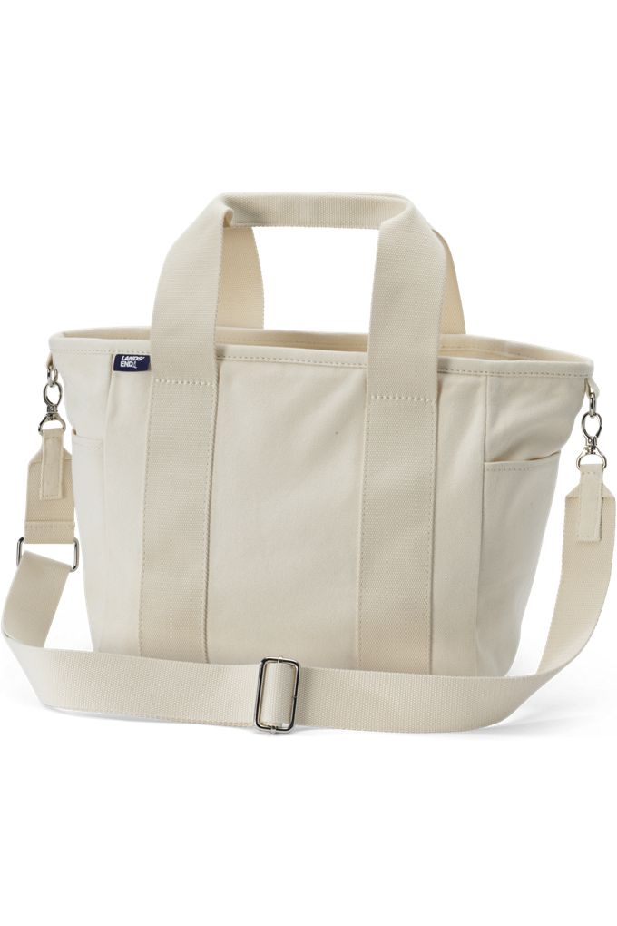 Canvas Multiway Pocket Tote - Lands' End - Ivory