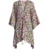 Women's Cotton Tie Front Kimono Cover Up, Front