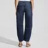 Women's Soft Denim Mid Rise Relaxed Barrel Leg Ankle Jeans, Back