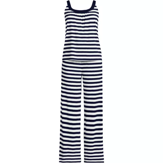 Women's Plus Size Cooling 2 Piece Pajama Set - Flowy Tank and Pants - primary
