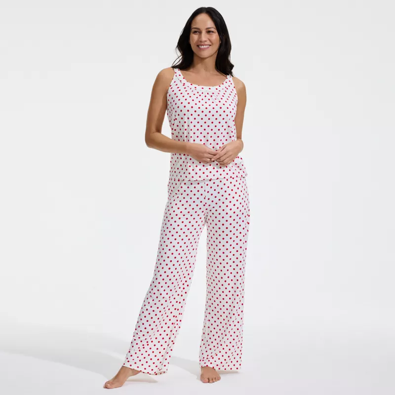 Women's Cooling 2 Piece Pajama Set - Flowy Tank and Pants, alternative image