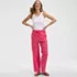 Women's Seersucker High Rise Drawstring Wide Leg Pants, alternative image