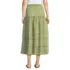 Women's Seersucker Pull On Midi Skirt, Back