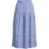 Women's Seersucker Pull On Midi Skirt, Front