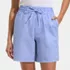 Women's Seersucker High Rise Pull On 7" Shorts, Front