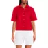Women's Poplin Button Front Shirt, Front