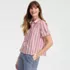 Women's Poplin Button Front Shirt, alternative image