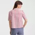 Women's Poplin Button Front Shirt, Back