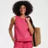 Women's Seersucker Matchback Shell, alternative image
