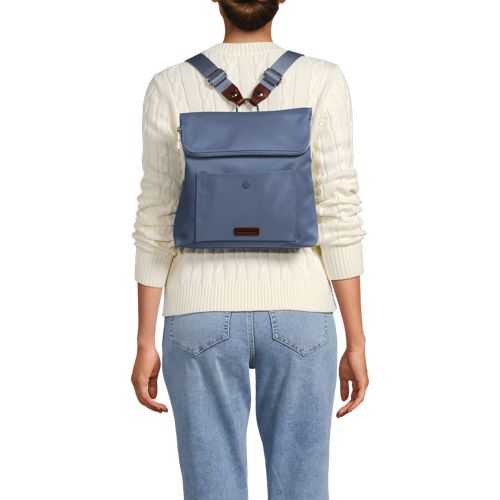  Lands' End Rucksack Mit Klappe, Damen, Größe:null Regular, Blau, By Lands' End 