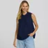 Women's Sleeveless Eyelet Pullover Top, Front