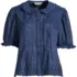 Women's Peter Pan Collar Eyelet Blouse, Front